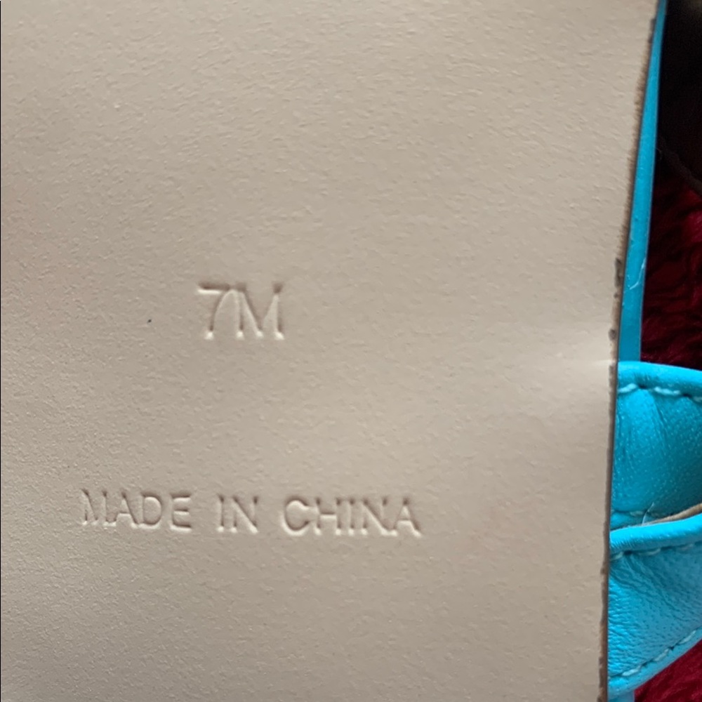 Talbots Blue Slip-On Sandals with Thong Design - Picture 5 of 5